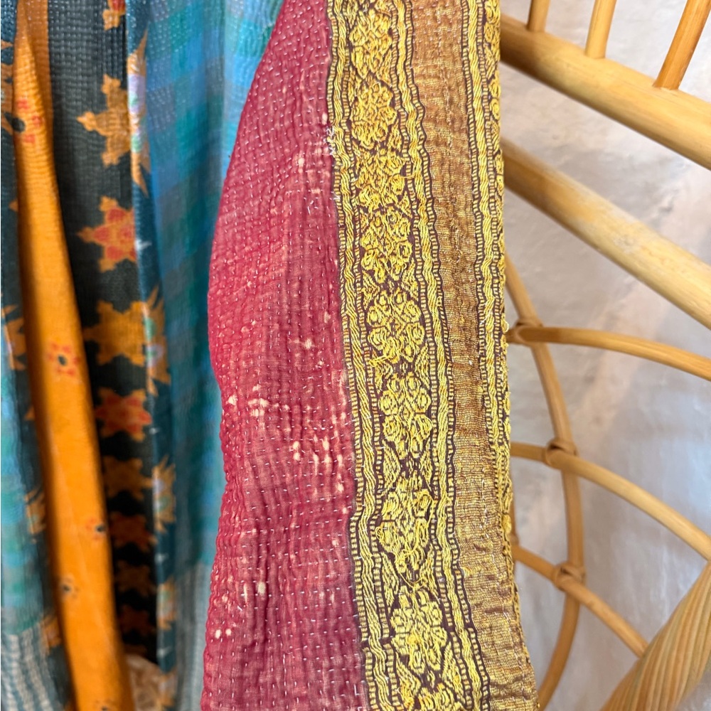Kantha Bae Rising Sun hooded duster coat - Picture 8 of 9
